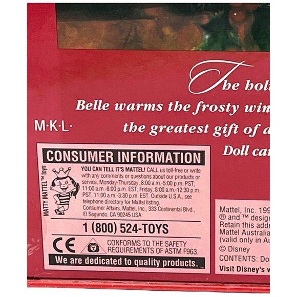 Disney's Beauty & The Beast Holiday Princess Belle Doll Special Edition - Picture 6 of 16